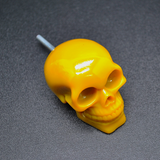 Yellow Skull Door Knobs, Resin Kitchen Door Knobs