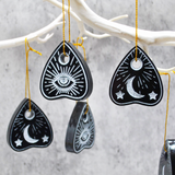 Silver Planchette Ornaments – Spiritual Decor