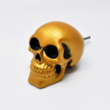Gold Skull Drawer Knob – Gothic Cabinet Pull for Drawers & Furniture