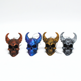 Horned Skull Baubles, Christmas Tree Decorations