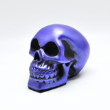 Purple Skull Ornament, Gothic Paperweight