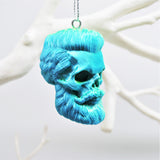 Skull Bauble, Bearded Skulls, Christmas Tree Skulls