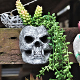 Skull Planter, Gothic Plant Pot, Wall Hanging Skull