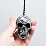 Aluminium Effect Skull Light Pull